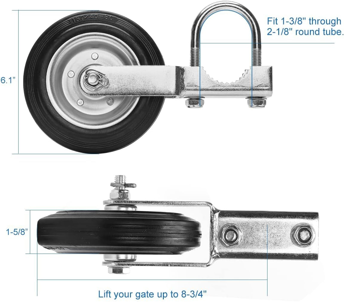 Heavy-Duty Gate Wheel for Swing Gates | Prevent Dragging