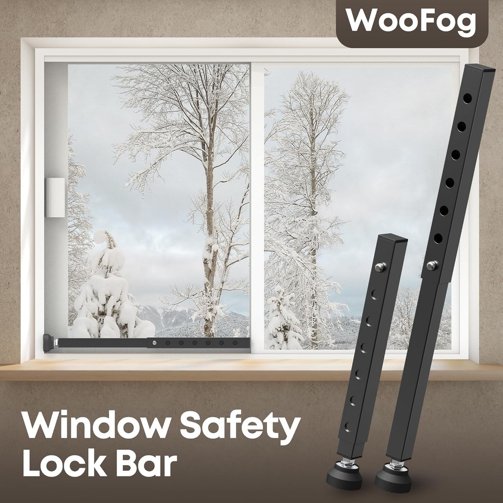 Adjustable Home Window Security Bar for Child Safety