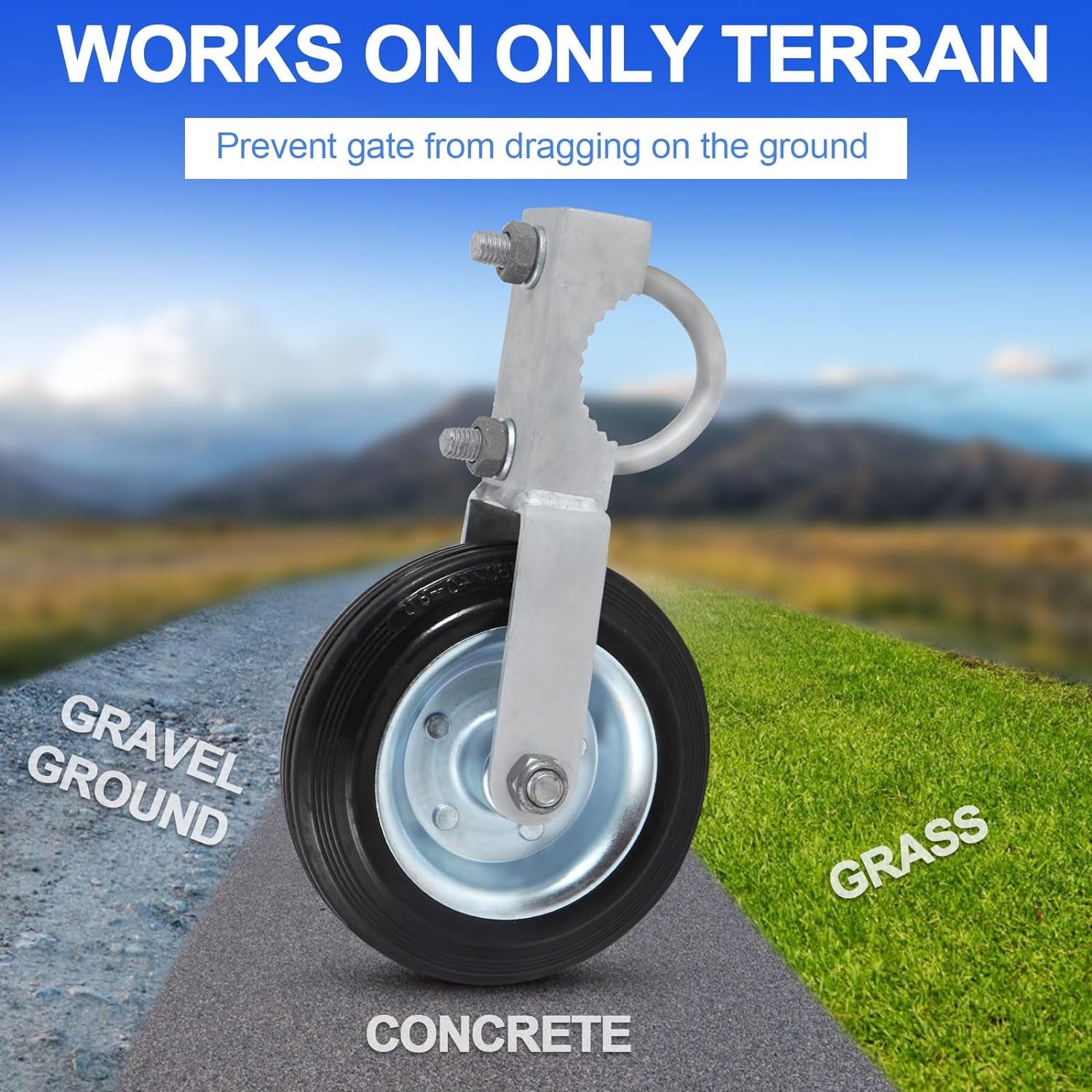 Heavy Duty Gate Helper Wheels for Swing Gates - 6