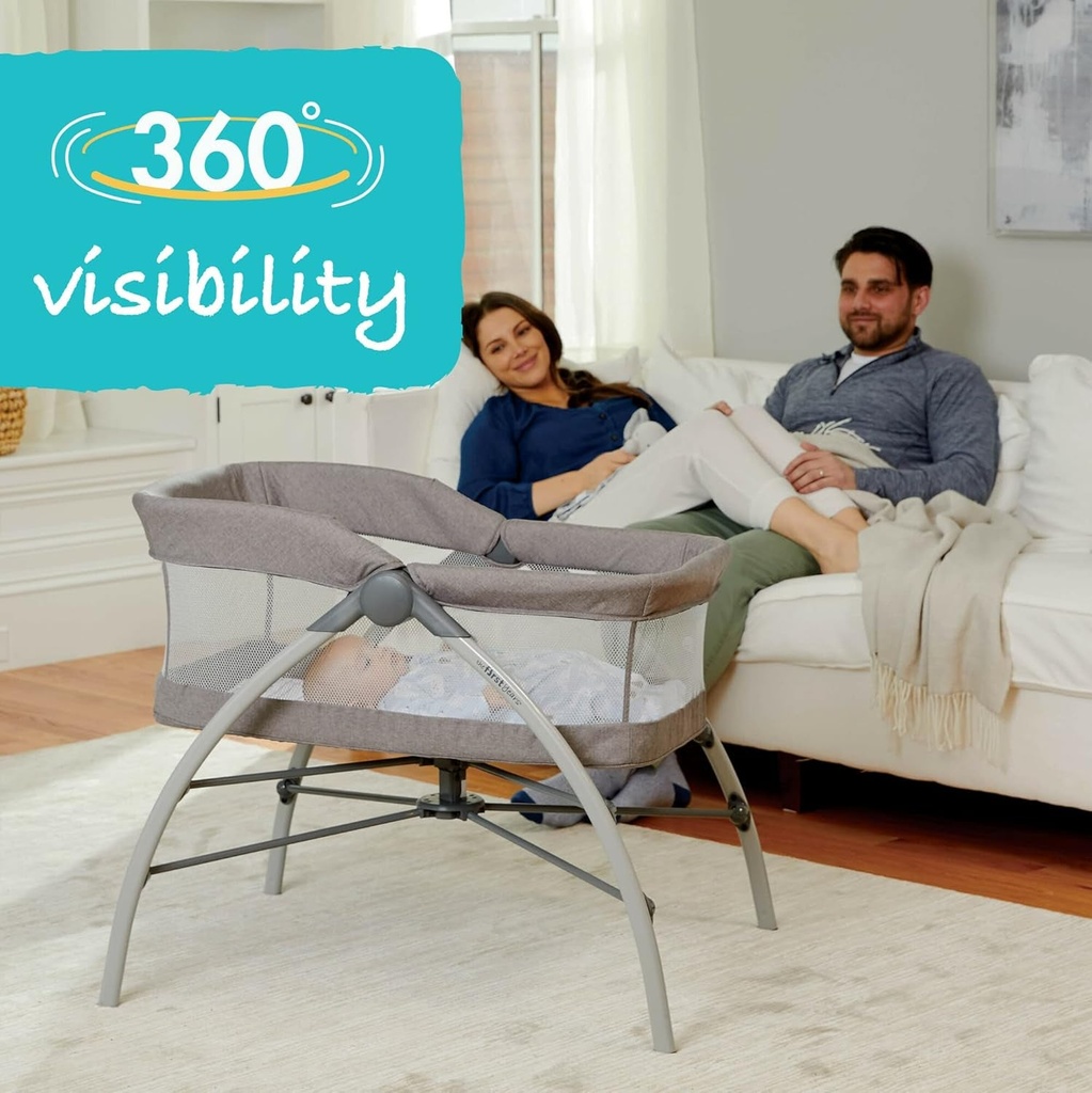 Portable Baby Bassinet - First Dreams Bedside Sleeper