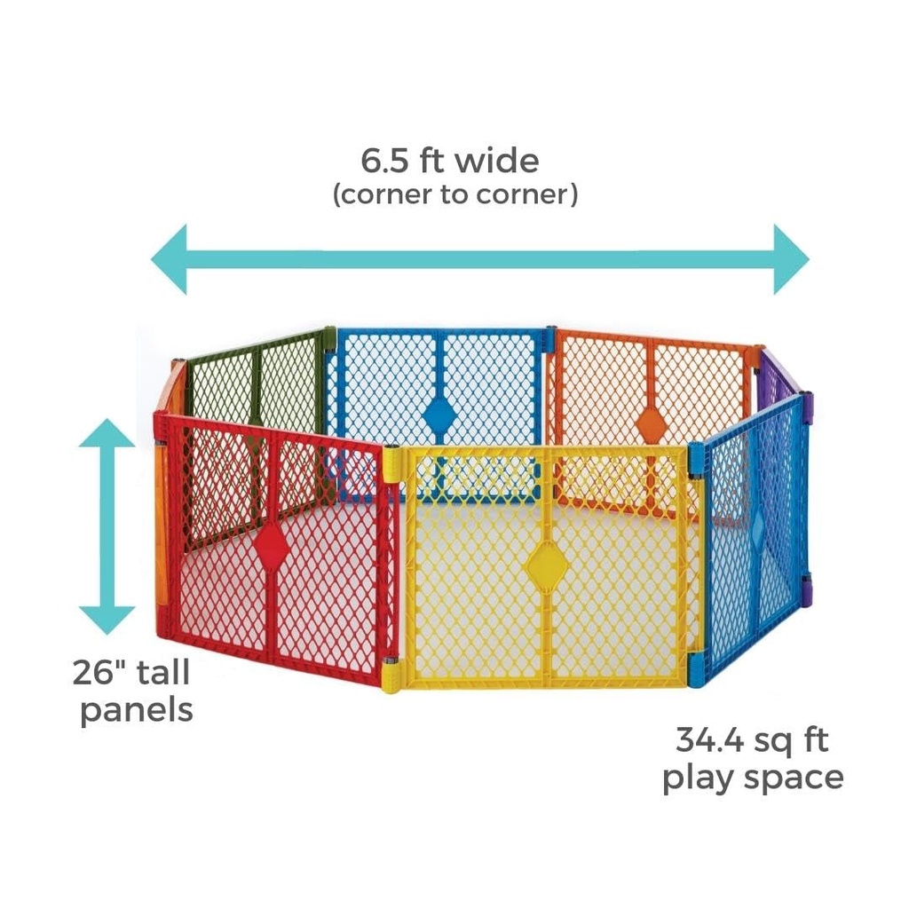 toddleroo-by-north-states-superyard-colorplay-8-panel-free-standing-play-yard-indoor-or-outdoor-baby-playpen-baby-gate-made-in-usa-6-5-feet-corner-to-corner-play-pen-26-tall-multicolor-06-55f669f4e22d86483214d4e8999b812e.jpg