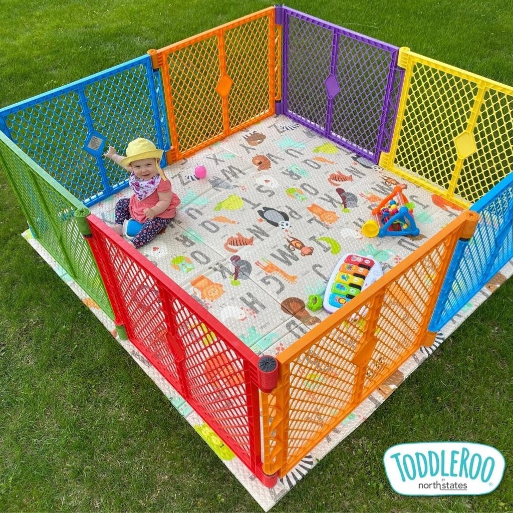 toddleroo-by-north-states-superyard-colorplay-8-panel-free-standing-play-yard-indoor-or-outdoor-baby-playpen-baby-gate-made-in-usa-6-5-feet-corner-to-corner-play-pen-26-tall-multicolor-09-ff505c96f52dbacd75b7e6725fead575.jpg