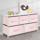 mdesign-21-65-high-steel-frame-wood-top-storage-dresser-furniture-unit-with-5-removable-fabric-drawers-wide-bureau-organizer-for-bedroom-living-room-closet-spira-collection-pink-white-02-3f5b59a1844bfa2b143647f88793ec48.jpg