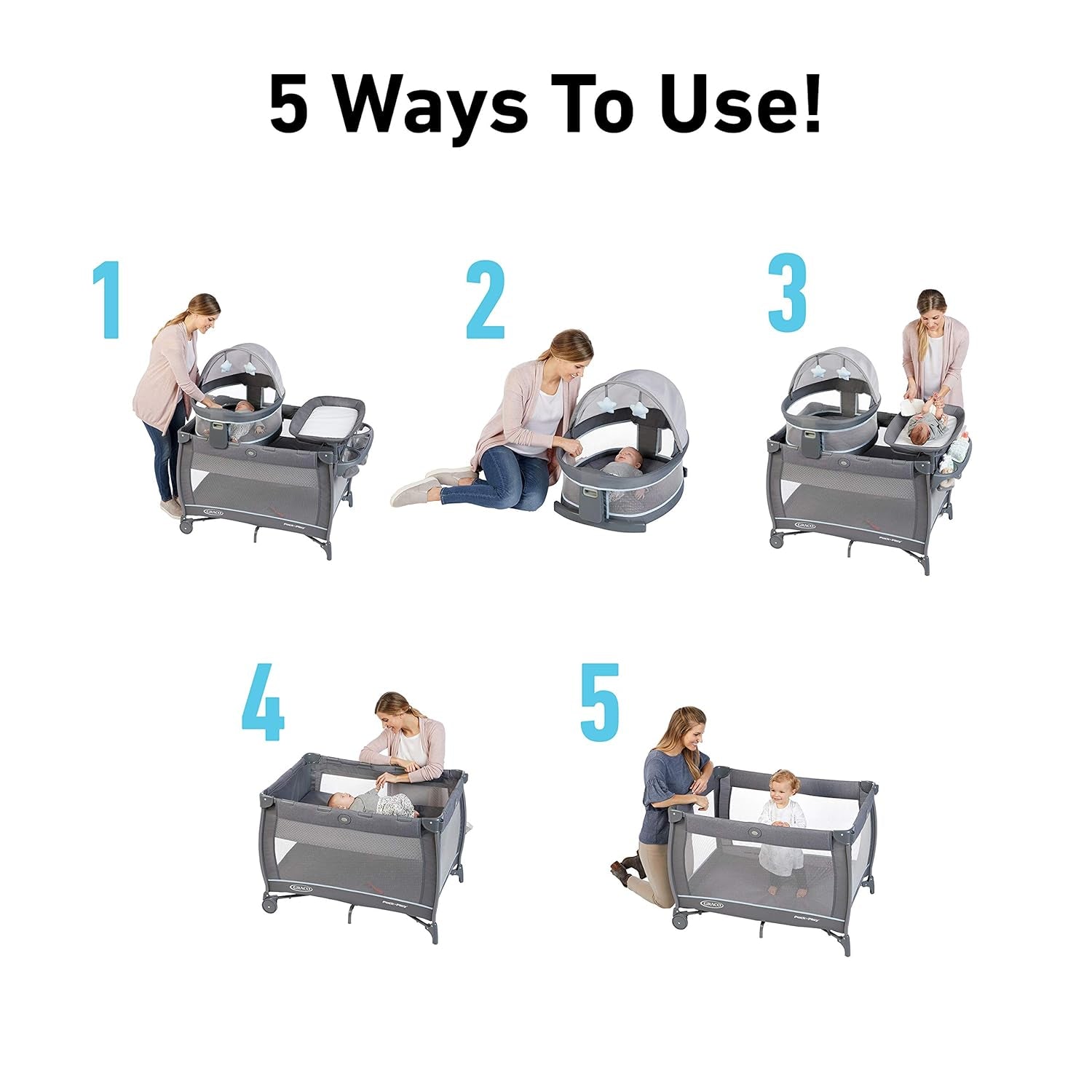 Graco Pack N Play Travel Dome LX Playard - Portable & Convenient