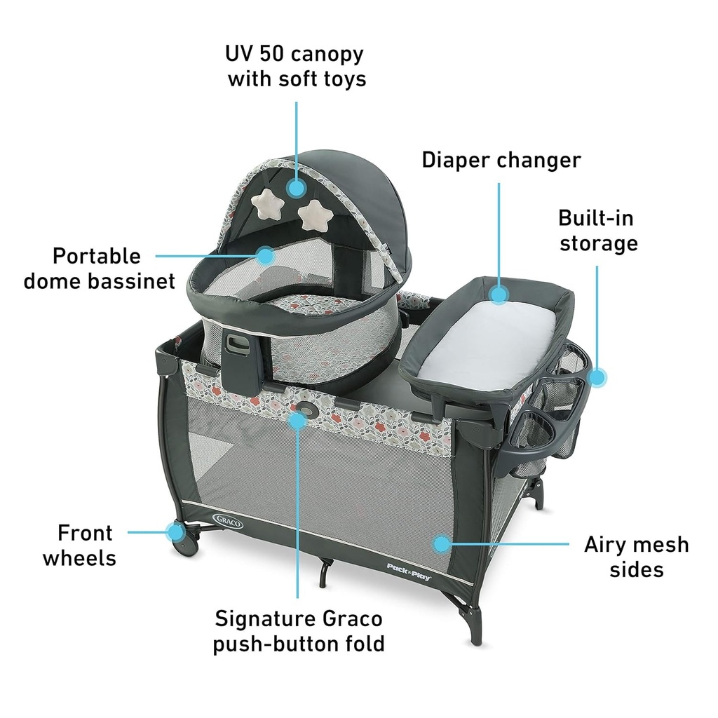 Graco Pack N Play Travel Dome LX Playard - Portable & Convenient