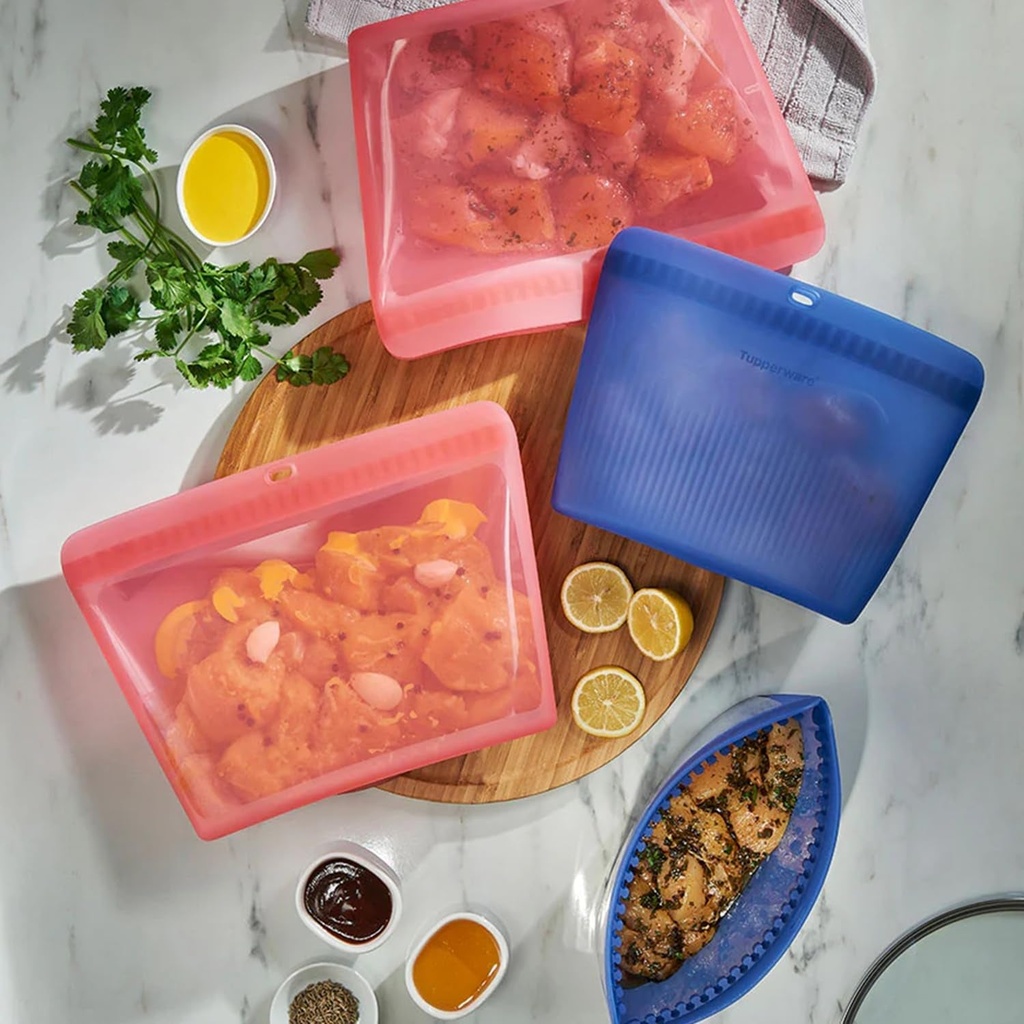 Tupperware Ultimate Silicone Food Storage Set - 4 Bags