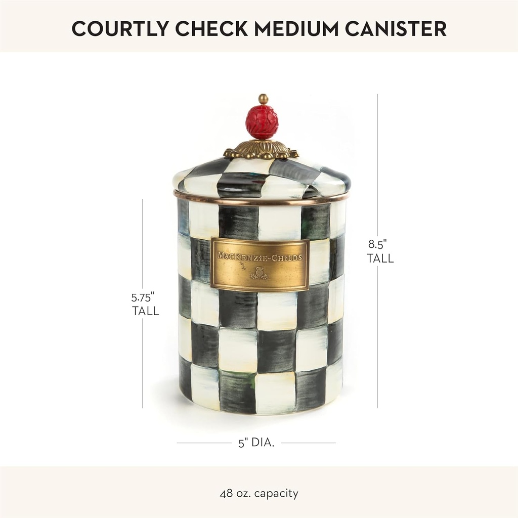 mackenzie-childs-courtly-check-enamel-canister-black-and-white-kitchen-storage-container-with-lid-medium-04-62ad567f9d50f777d39ea27b9a3eaa4a.jpg