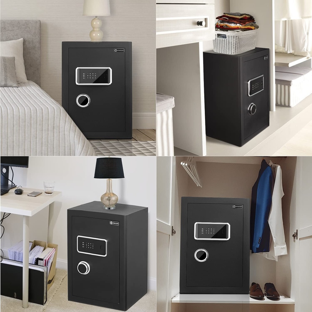 WINCENT Secure Home Security Safe with Dual Key Access
