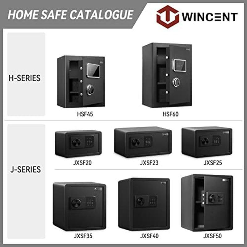 WINCENT Secure Home Security Safe with Dual Key Access