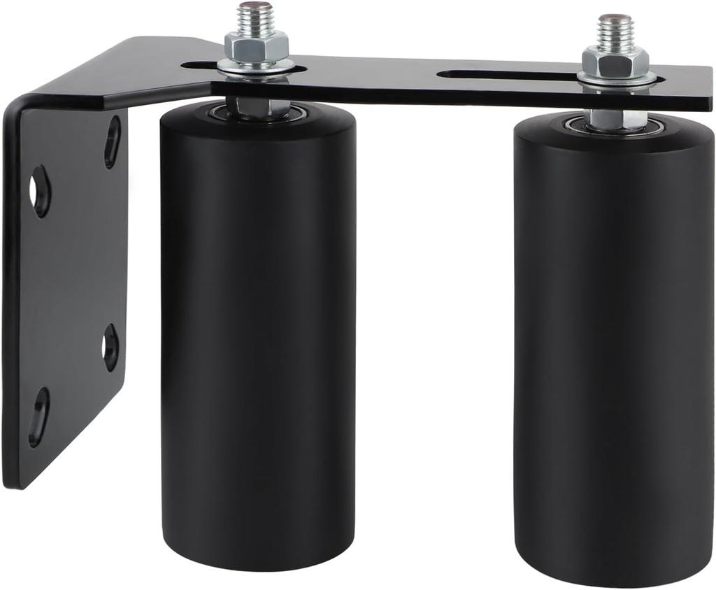 Skelang Slide Gate Guide Roller, 6" UHMW Hard Nylon Guider with Thickened Bracket, Adjustable Sliding Gate Support Assembly for Preventing the Gate from Falling