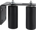 Skelang Slide Gate Guide Roller, 6" UHMW Hard Nylon Guider with Thickened Bracket, Adjustable Sliding Gate Support Assembly for Preventing the Gate from Falling