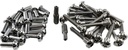 Harris Hardware 90203 Chrome Plated Torx T27 Security Fastener Pack for 1-1/4 In. Panels, 20 Sets of Shoulder Bolt & Barrel Nut with 2 T27 Bits