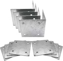 Dock inside Corner Bracket Kit Dock Hardware Stationary inside Corner Kit with 4 inside Corners and 8 Backer Plates