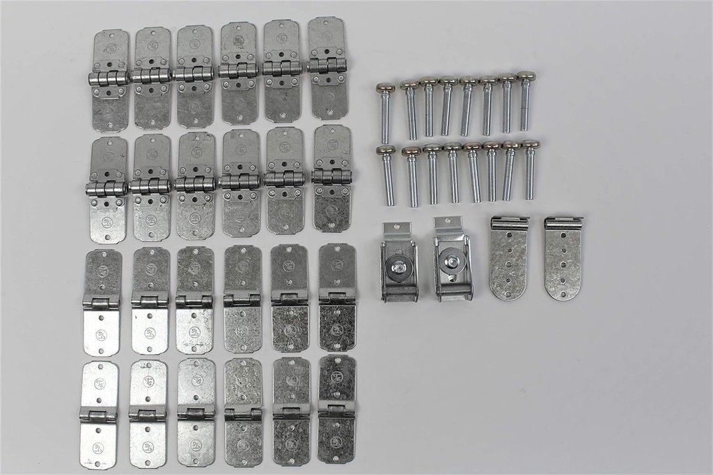 44 Pack Todco Roll up Door Style Trailer Door Hardware Repair Kit + Hinges + 1" Rollers - New