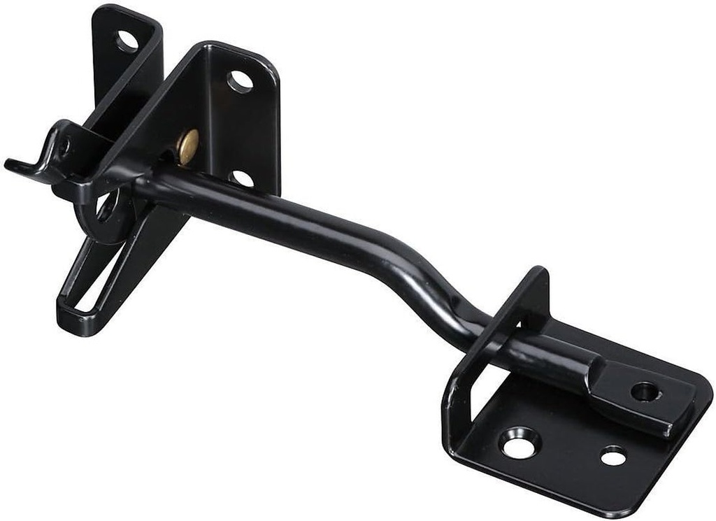 National Hardware N344-689 2 Pack DPB21A 6In. Adjust-O-Matic Gate Latch, Black