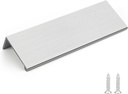 Rergy 10 Pack Kitchen Cabinet Pulls Brushed Nickel Cabinet Handles, Brushed Nickel Hardware Cabinet Edge Pull, 3-3/4In Cabinet Finger Pulls LS7030SNB96