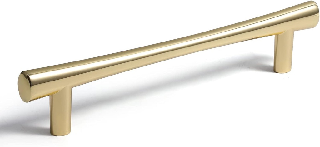 Cabinet Pull Handles Gold Dresser Pull Hardware Pulls Bedroom Furniture Bar Handle Zinc Alloy 5" Hole Center,6.5" Length,5 Pack