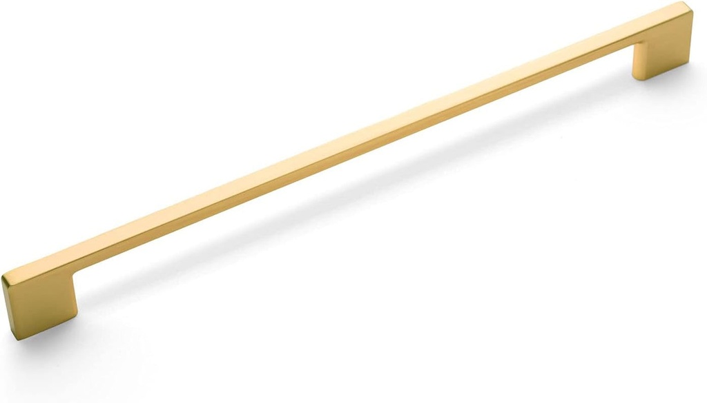 Cosmas 10 Pack 11244-256BG Brushed Gold Modern Cabinet Hardware Handle Pull - 10-1/16" Inch (256Mm) Hole Centers