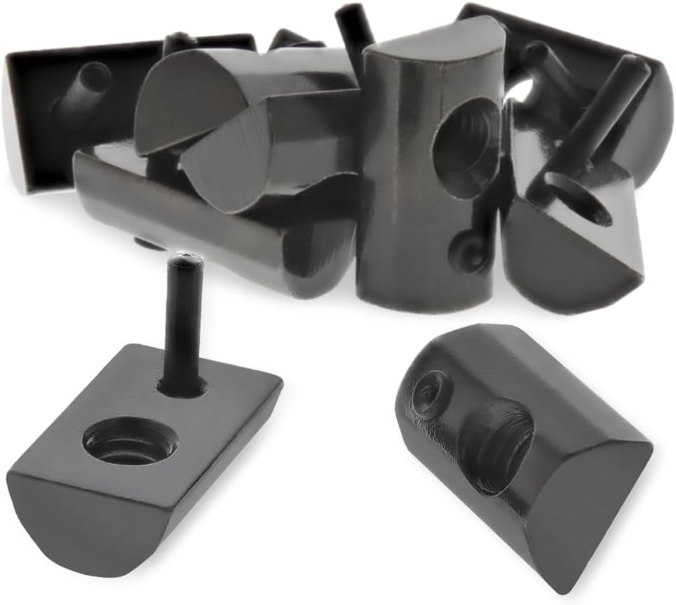8020, 3283, 15 Series, 1/4-20 Steel Roll in T-Nut with Flex Handle - T Slot Accessories for T Slot 80/20 Aluminum Extrusion - Hardware Nuts (25 Pack)