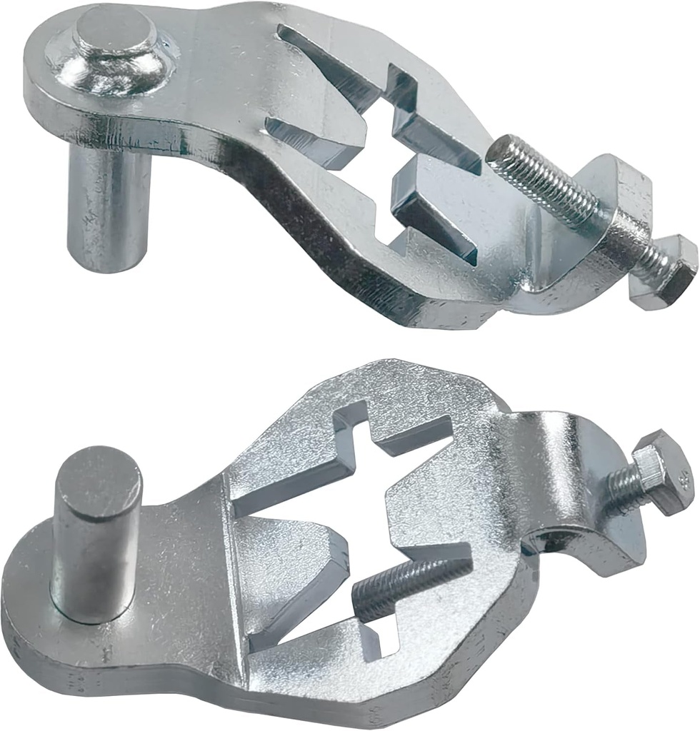 T-Post Gate Hinge Pins - Heavy Duty Gate Hanger, Hang a Gate from a Metal T Post, Steel Gate Hinges Target Hanger for Farm Gate, Garden & Backyard Gate, Easy to Install. (Patent)