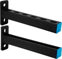 4 PCS Steel Shelf Bracket,Display Bracket,Diy Projects,Metal Strut Channel,Steel Slotted Bracket,Pipe Support,1 Foot Long .