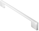 10 Pack Solid Kitchen Cabinet Pulls Handles (6-5/16" Hole Centers) - Modern Thin Profile Drawer/Door Hardware - Style M255 - Polished Chrome