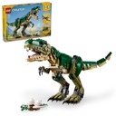 LEGO Creator 3In1 T. Rex Toy, Transforms from T.Rex to Triceratops to Pterodactyl, Dino Toy Figures for Kids, Posable Dinosaur Model Building Set, Animal Toy Gift Idea for Boys and Girls, 31151