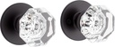479272 Tama Solid Brass Passage Door Knob Set with 2-3/8" Backset