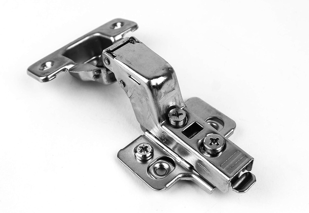 Berta (30 Pieces) Inset Soft Close Frameless Hinges, 110 Degree 6-Ways 3-Cam Adjustment Concealed Kitchen Cabinet Door Hinges