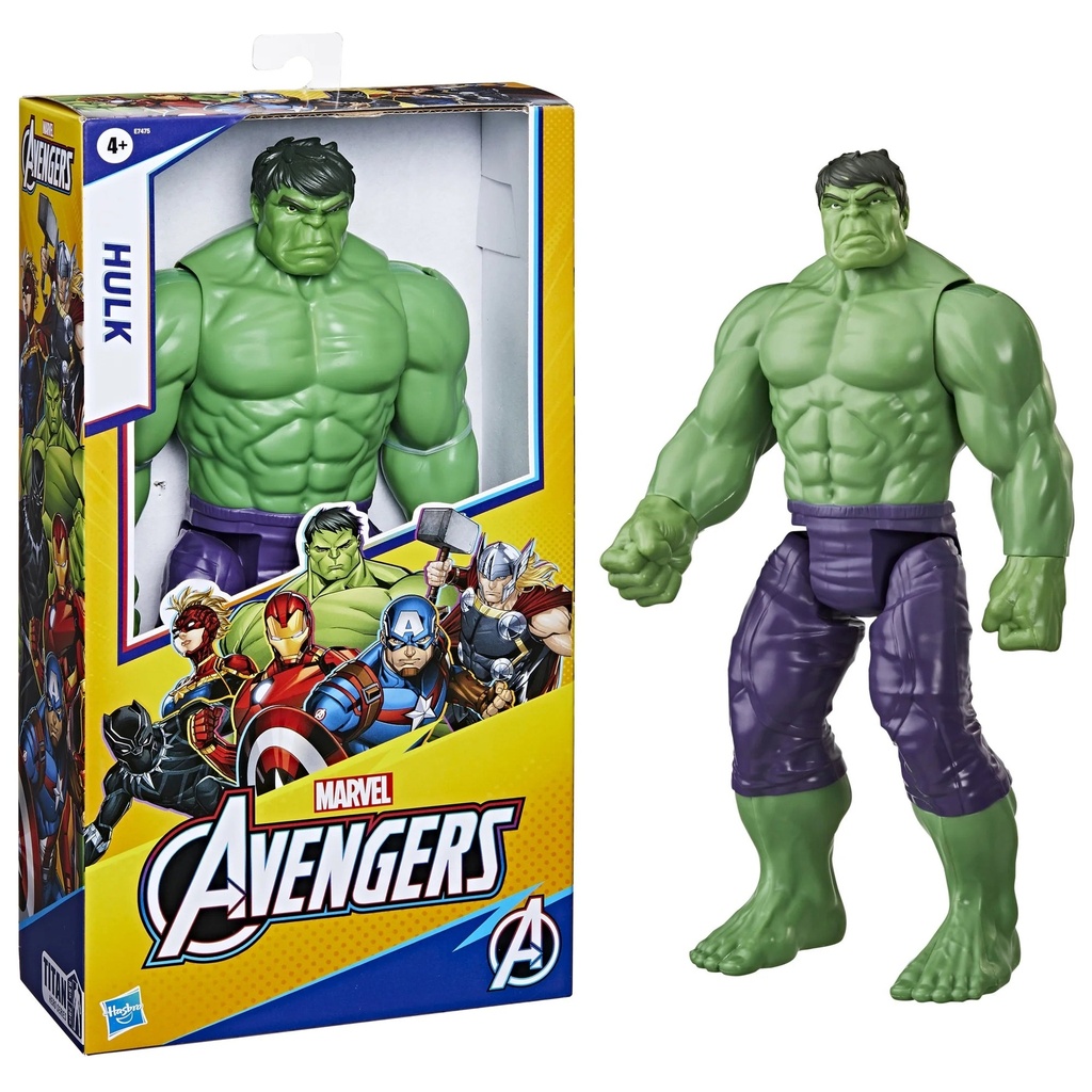 Marvel Avengers Titan Hero Series Deluxe Hulk 12" Action Figure for Kids 4+
