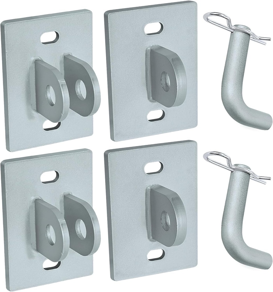 Floating Dock Hinge Hardware for Dock,Stationary Dock Connector Hinge Kit,Galvanized Floating Dock Hinges Kit Heavy Duty Hardware Dock Brackets,Male&Female T Connectors Floating Dock Corner Hinge,1/4"