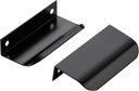 Ravinte Hardware 30 Pack Black Cabinet Handles, Finger Edge Pull Cabinet Handles 80Mm/3.15 Inch, Finger Edge Pulls Cabinet Pulls Finger Pulls for Cabinets