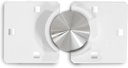 Paclock'S UCS-9S/770 Hasp and Puck Combo Kit, Buy American Act Compliant, Stainless Steel Body, White Hasp, Less Cylinder, with Backplates