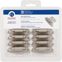 Hickory Hardware VP244-SN Variable Overlay Surface Self-Closing Collection Cabinet Hinge - 170° Opening, Face Frame Application - Easy Installation - Satin Nickel Finish - Pack of 1 Pair