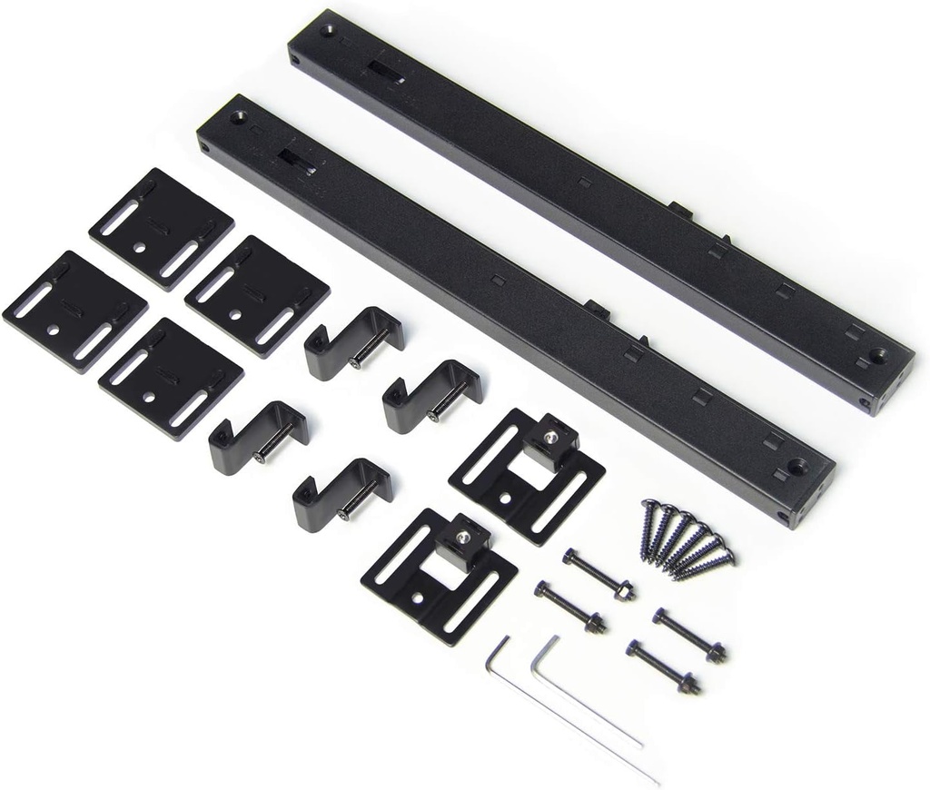 2PCS Stainless Steel Barn Door Soft Close Mechanism, Adjustable Tension Spring Buffer Damper, Hole-Free/Drilling Perfect for Flat Track for Door Weight 77-132 Pounds, Actuator Spacers Included