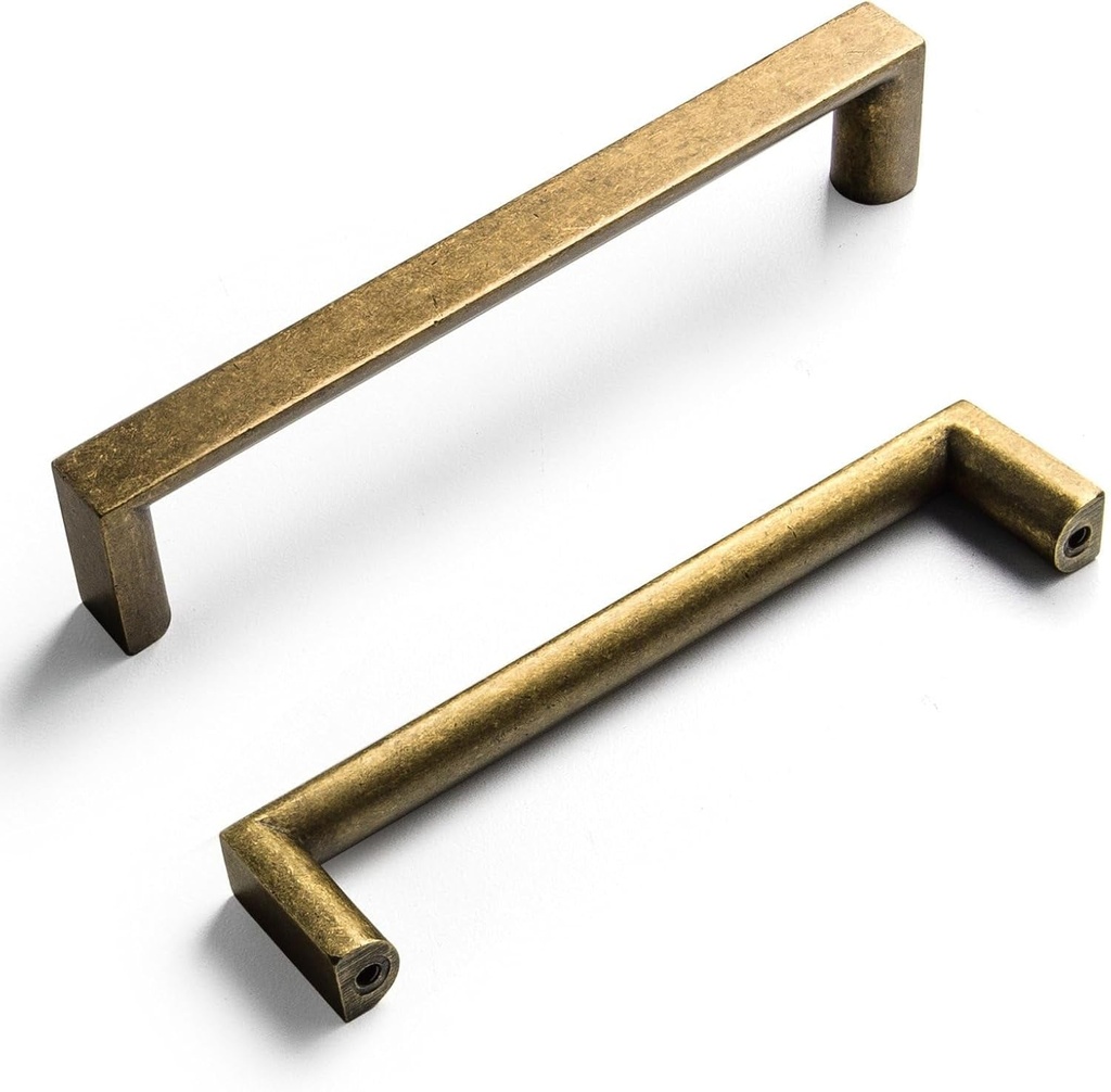 Goo-Ki 5 Inch (128Mm) Retro Zinc Alloy Cabinet Handles,Antique Brass Cabinet Pulls for Dresser,Wardrobe&Cupboard,Antique Brass Kitchen Hardware,6 Pack