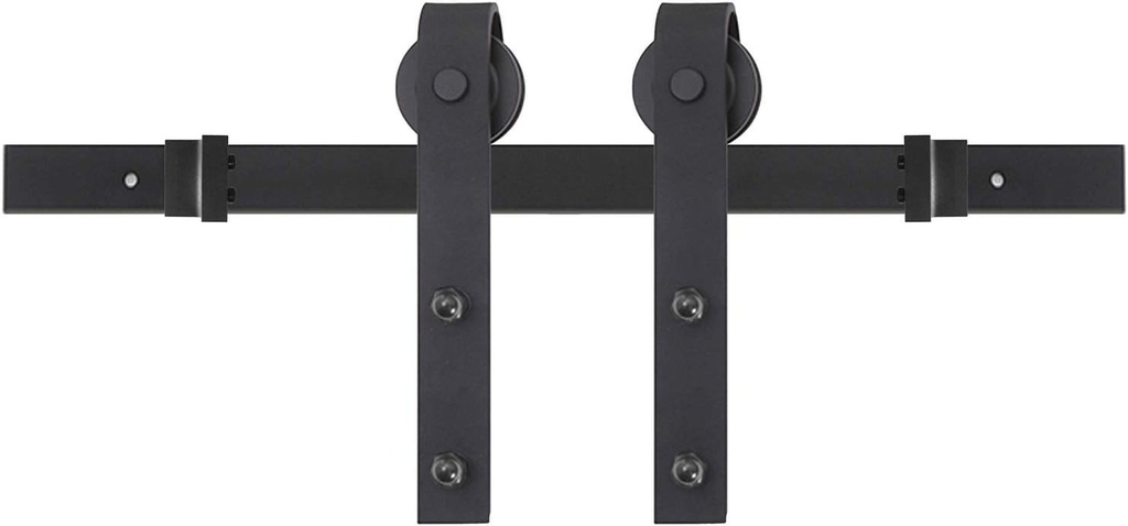 Miseno MBDH0005X60 60" Bent Strap Barn Door Hardware Kit - Black