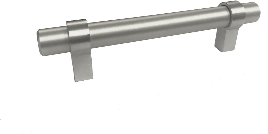 | Halo Pulls and Knobs | 10 Pack | Hardware for Cabinets in Kitchen Bathroom Furniture (Brushed Nickel, 76Mm Pull)