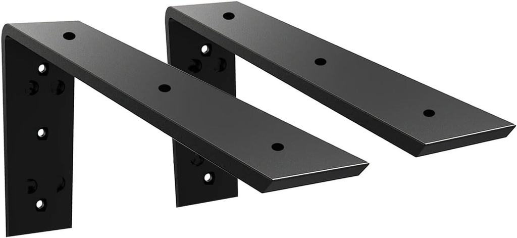 Countertop Support Bracket 2 Pack 12 Inch Heavy Duty Granite Countertop Bracket 12" X 6" X 2 1/2" Shelf L Bracket Mantel Corbels for Quartz/Granite/Wood/Concret/ Laminate Countertops