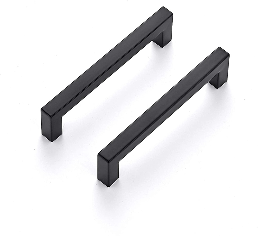 Ravinte 20 Pack 5 Inch Kitchen Square Cabinet Handles Matte Black Cabinet Pulls Black Drawer Pulls Kitchen Cabinet Hardware Kitchen Handles for Cabinets Cupboard Handles Drawer Handles
