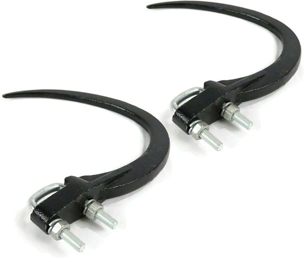 The ROP Shop | (Pack of 2) 9" Hay/Straw Grapple Hooks with Hardware for Accumulator Durable