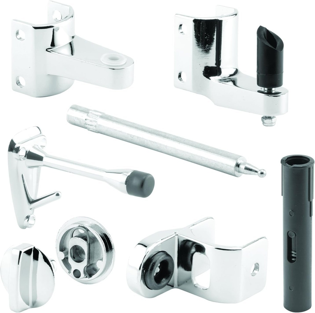 Sentry Supply 656-3026 Sentry Supply Door Latch Set, 1-1/4 In., Pilaster, Zamak, Chrome (1 Kit)