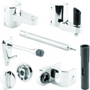Sentry Supply 656-3026 Sentry Supply Door Latch Set, 1-1/4 In., Pilaster, Zamak, Chrome (1 Kit)