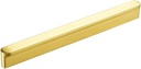 Brass Handle Rectangular Handle Minimalist Style Solid Brass Handle Wardrobe Bookcase Bedroom Living Room Drawer Cabinet Door Handle Hardware Furniture - 2 Pack (160Mm(6-1/4In))