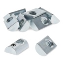 8020, 3923, 10 Series 1/4-20 Steel Roll in T-Nut with Ball Spring - T Slot Accessories for Aluminum Extrusion - 80/20 Hardware Nuts (10)