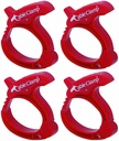 Cable Clamp Medium Red Cord Organizers (Pack of 4)