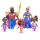 Disney Junior Ariel Royal Family 6-Piece Color-Change Mermaid Figure Set Baby and Toddler Toys