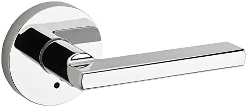 Weiser Halifax Lever, round Rose, Privacy Function, Polished Chrome (US26)