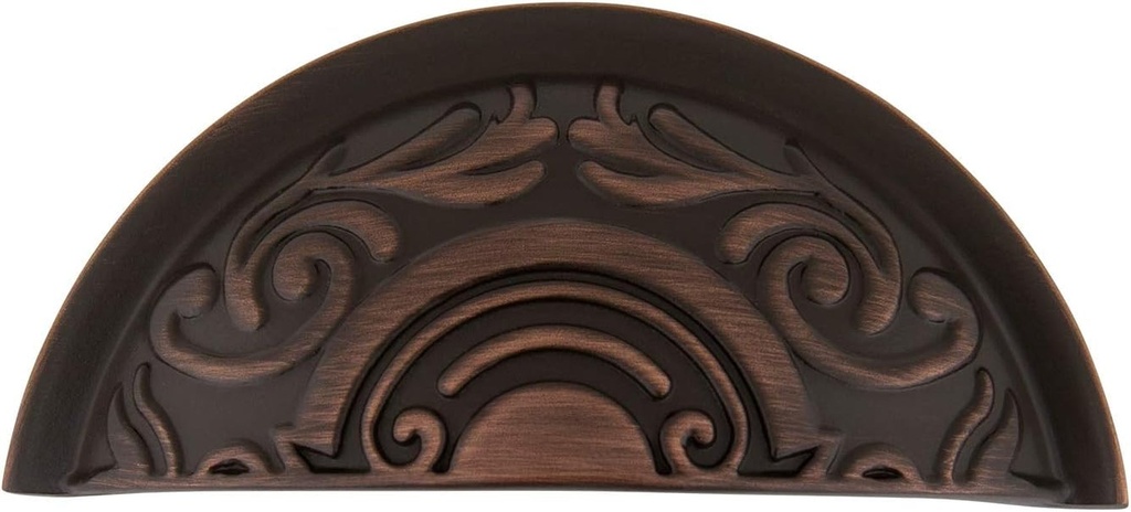 Nostalgic Warehouse 761699 Cup Pull Victorian in Timeless Bronze Cabinet Hardware
