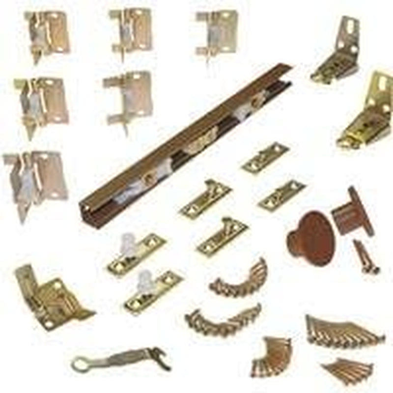 Bypass Door Hardware Set, 1-1/8 to 1-3/8-In., 5-Ft.